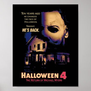 Halloween  House and Mask  Poster