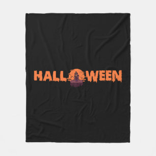 Halloween House    Fleece Blanket