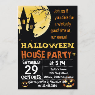 Halloween House Party Invitation