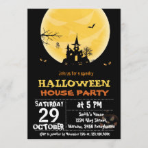 Halloween House Party Invitation