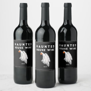 Halloween House Wine Label