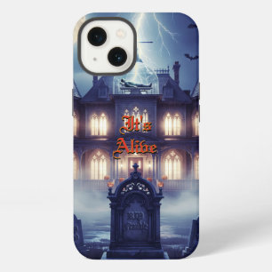 Halloween House With Frankie, Dark Blue  iPhone 13 Case