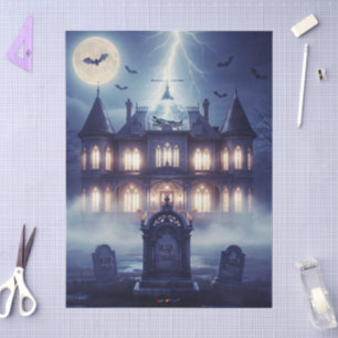 Halloween House With Frankie, Dark Blue Tissue Paper