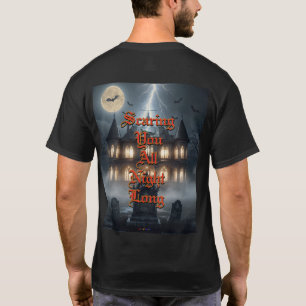 Halloween House With Frankie, Dark Grey  T-Shirt