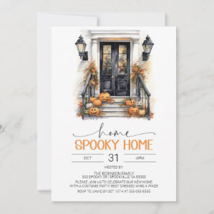 Halloween Housewarming Invitation, New Home Party Invitation