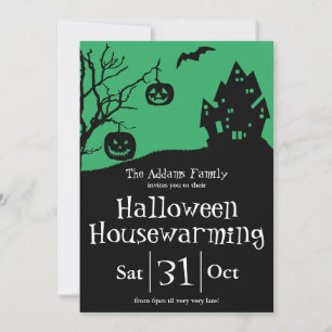 Halloween Housewarming Party and New Address Announcement