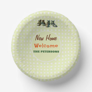 Halloween Housewarming Party Gremlin Shoes Lime Paper Plate