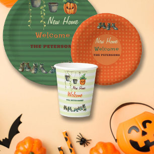 Halloween Housewarming Party Gremlins Welcome Lime Paper Cups