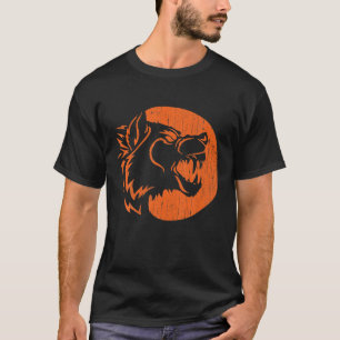 Halloween Howling Werewolf Fangs Pumpkin Jack-O-La T-Shirt