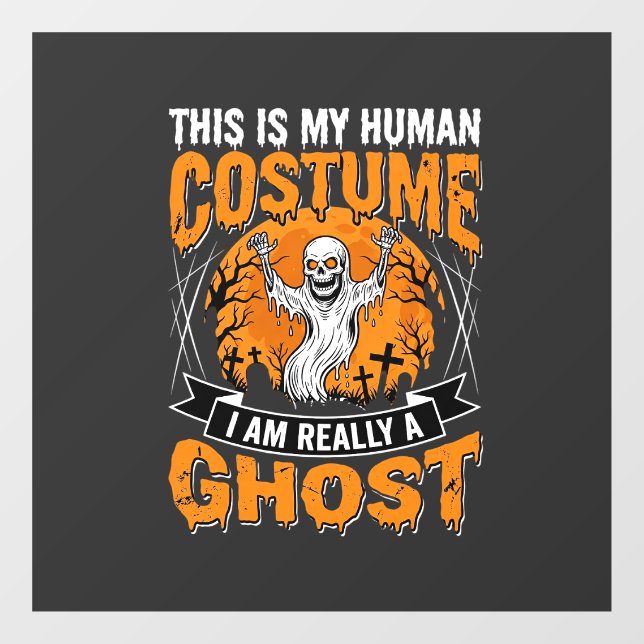 Halloween Human Costume Ghost Skeleton Graphic (Sheet)