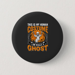 Halloween Human Costume Ghost Skeleton Graphic 6 Cm Round Badge