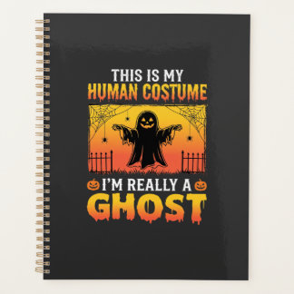 Halloween Human Costume Ghost Vintage Planner