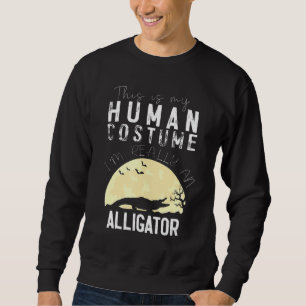 Halloween Human Costume Siamese Creepy Horror Sweatshirt