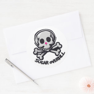 Halloween humour classic round sticker