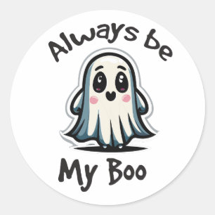 Halloween humour classic round sticker