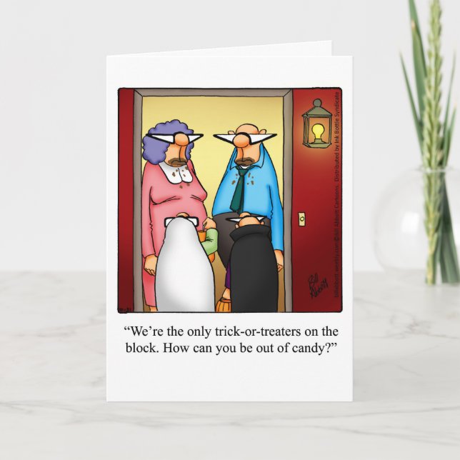 Halloween Humour Greeting Card For Halloween (Front)