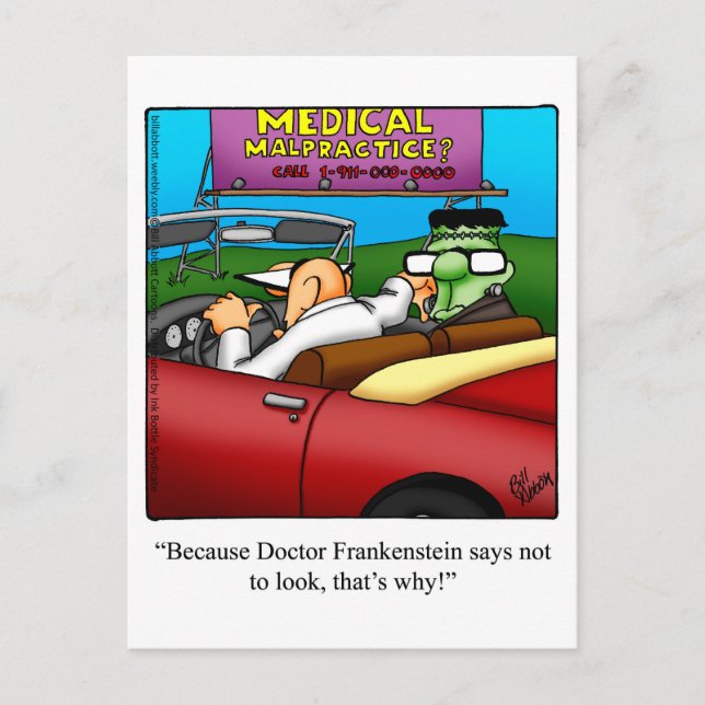 Halloween Humour Postcards "Spectickles" (Front)