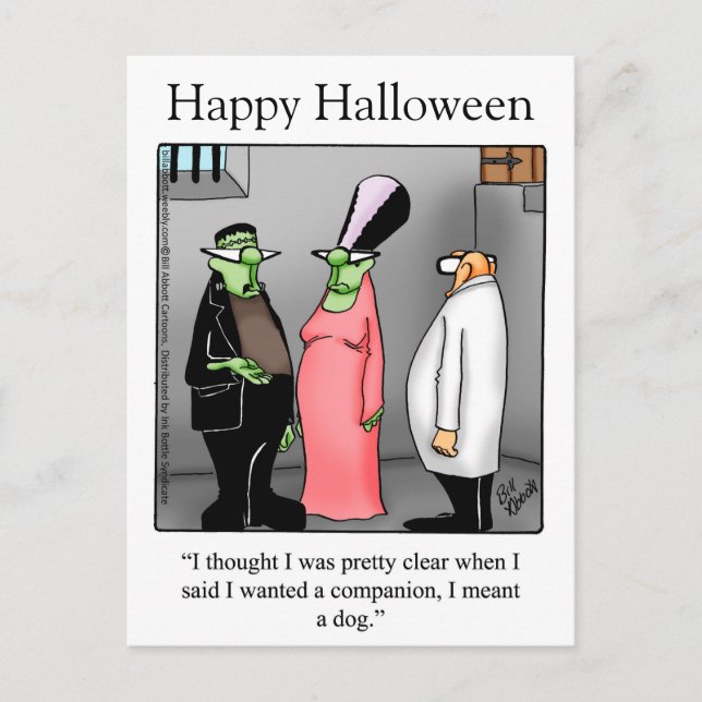 Halloween Humour Postcards "Spectickles" (Front)