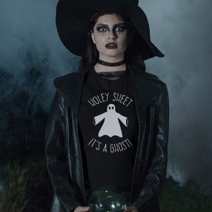 Halloween Humour T-shirt. Holey Sheet It's A Ghost T-Shirt