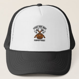 Halloween Hunting Shirt With Pumpkin Axes_1 Trucker Hat