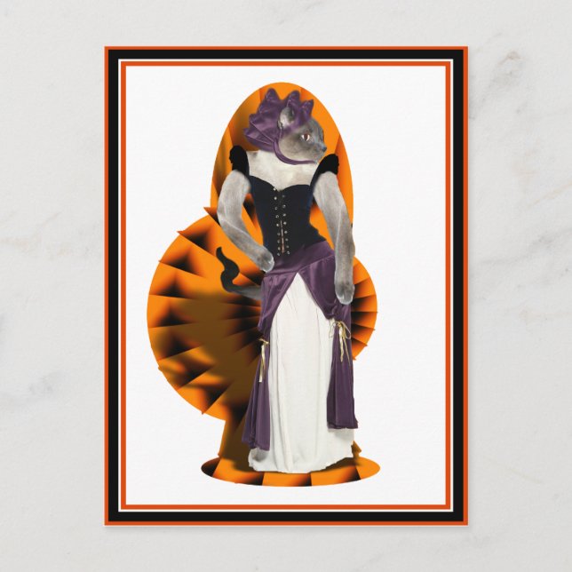 Halloween Hussy Postcard (Front)