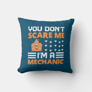 Halloween I Am A Mechanic Birthday Cushion