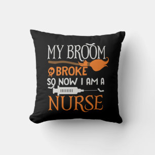 Halloween I Am A Nurse Birthday Cushion