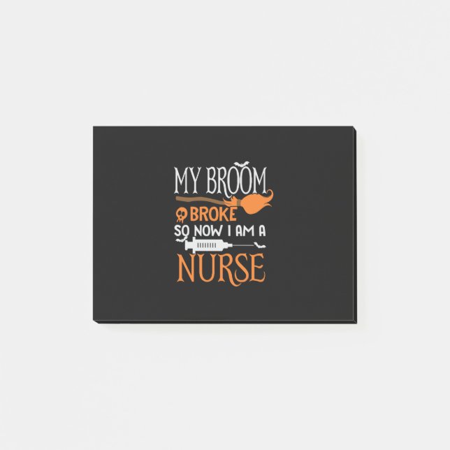 Halloween I Am A Nurse Birthday Post-it Notes (Front)