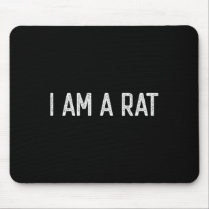 Halloween I Am A Rat Fun Rats Lover I Heart Rat  Mouse Pad