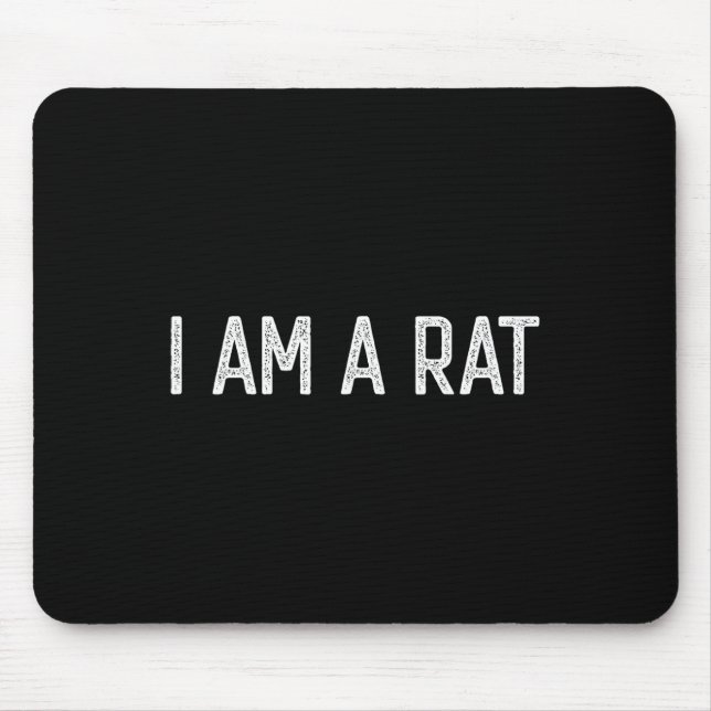 Halloween I Am A Rat Fun Rats Lover I Heart Rat  Mouse Pad (Front)
