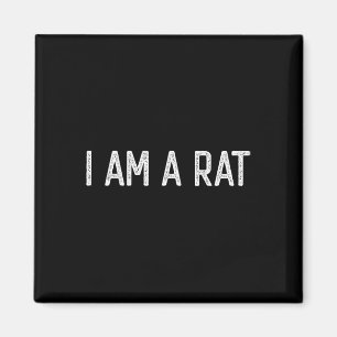 Halloween I Am A Rat Funny Rats Lover I Heart Rat Magnet