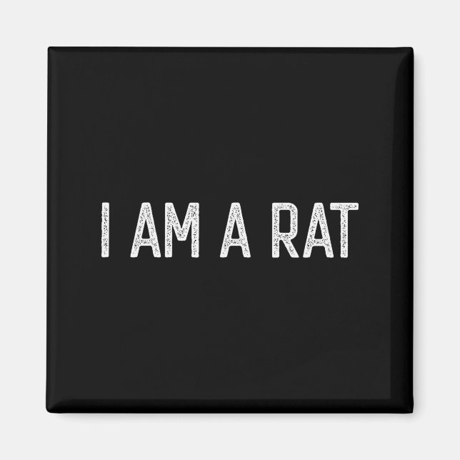 Halloween I Am A Rat Funny Rats Lover I Heart Rat  Magnet (Front)