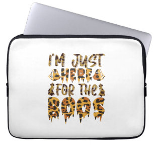 Halloween I Am Just Here For The Boos Birthday Laptop Sleeve