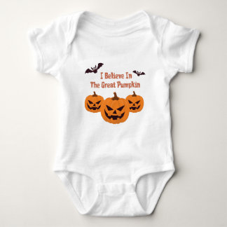 Halloween I Believe in the great pumpkin t-shirt Baby Bodysuit