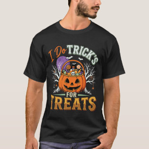 Halloween I Do Tricks for Treats Pumpkin T-Shirt