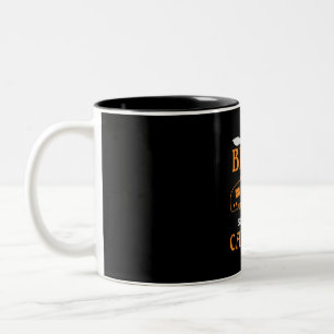 Halloween I Go Camping Birthday Two-Tone Coffee Mug
