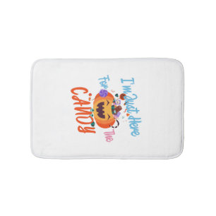 Halloween I m Just Here For The Boos Bath Mat