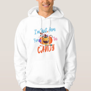 Halloween I m Just Here For The Boos Hoodie