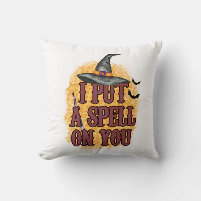 Halloween I Put A Spell On You Birthday Cushion (Front)