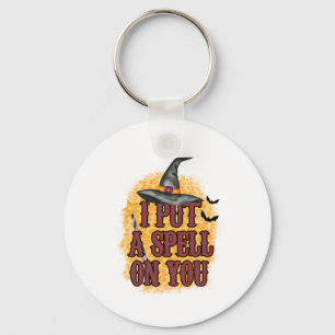 Halloween I Put A Spell On You Birthday Key Ring