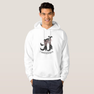 Halloween I Smell Children Funny Cute Ghost Boots Hoodie