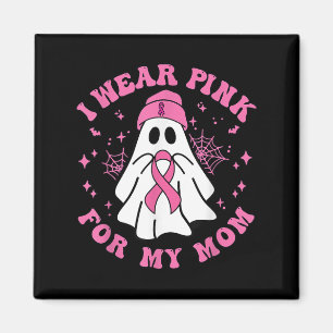 Halloween I Wear Pink For My Mum Breast Cancer Kid Magnet