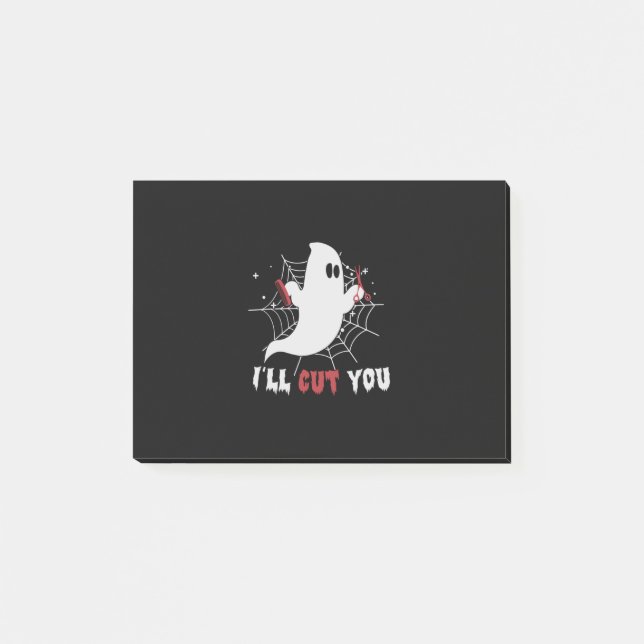 Halloween I Will Cut You Birthday Post-it Notes (Front)