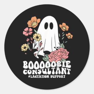 Halloween IBCLC Breastfeeding Lactation Consultant Classic Round Sticker