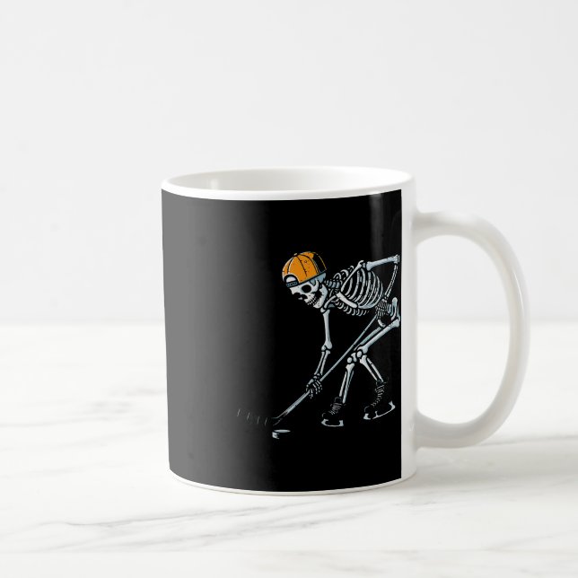 Halloween Ice Hockey Skeleton Costume Boys Kids Yo Coffee Mug (Right)