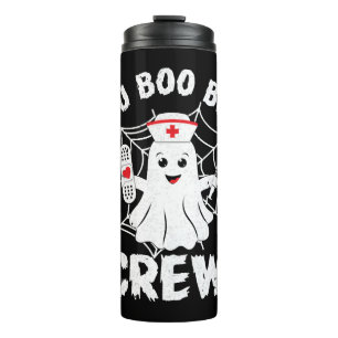 Halloween ICU Costume Women Men ICU Boo Boo Crew Thermal Tumbler