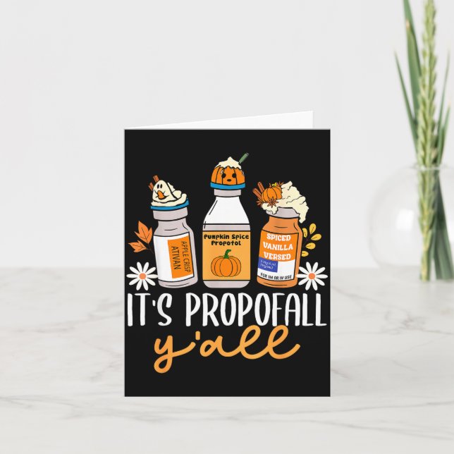 Halloween Icu Nurse Its Profall Y'all Crna Icu Fal Card (Front)