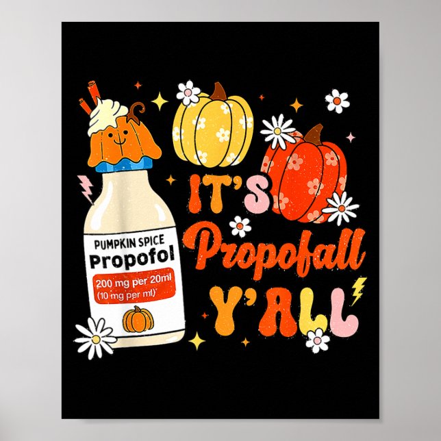 Halloween Icu Nurse Its Profall Y'all Crna Icu Fal Poster (Front)