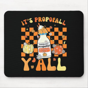 Halloween Icu Nurse Its Propofall Y'all Crna Icu F Mouse Pad