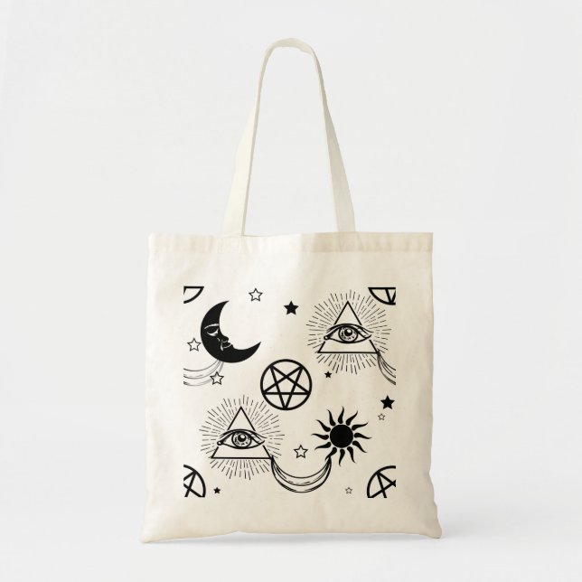 halloween illuminati eye tote bag (Front)